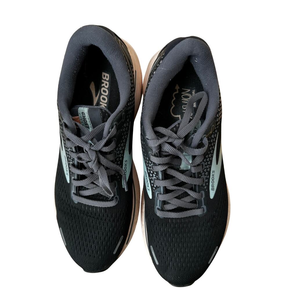 Brooks Ghost 14 Black Running Shoes Size 8